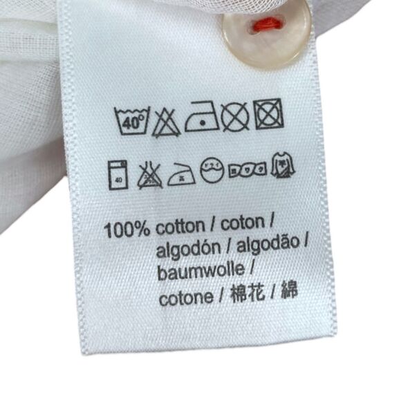 Anthropologie Ro's Garden Daphne Short Sleeve Midi Cotton Dress Medium - Picture 7 of 11